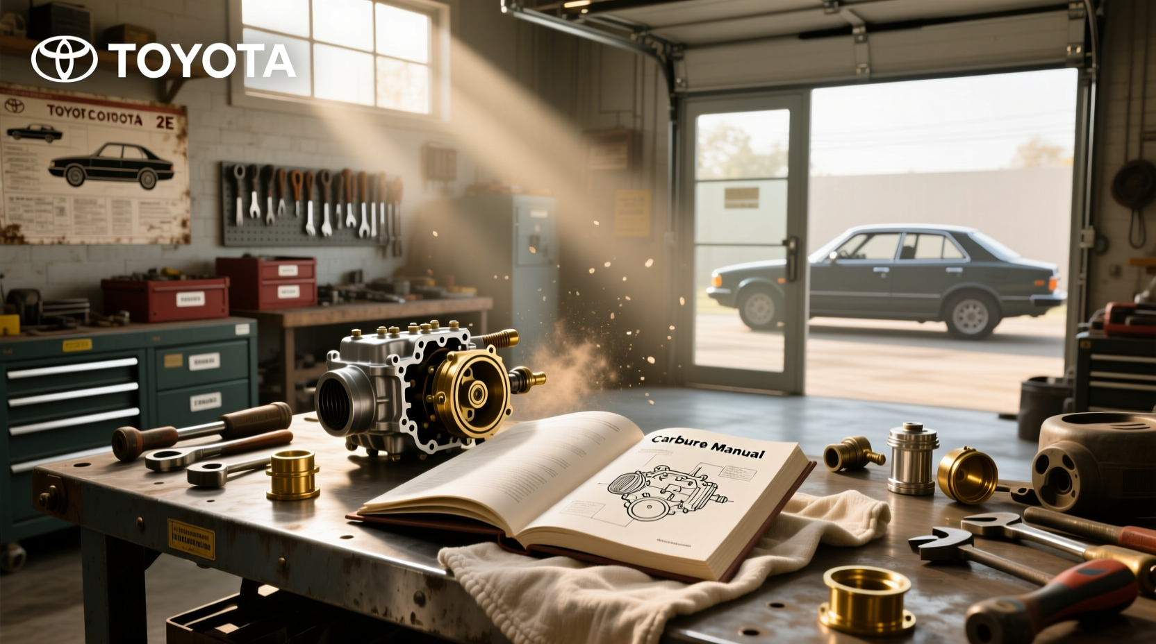 How to Fix, Adjust, and Replace a Toyota Corolla 2E Engine Carburetor