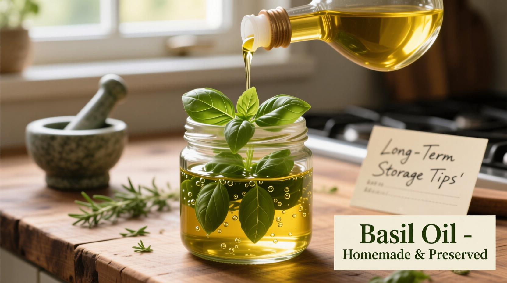 How to Make Basil Oil for Long-Term Storage