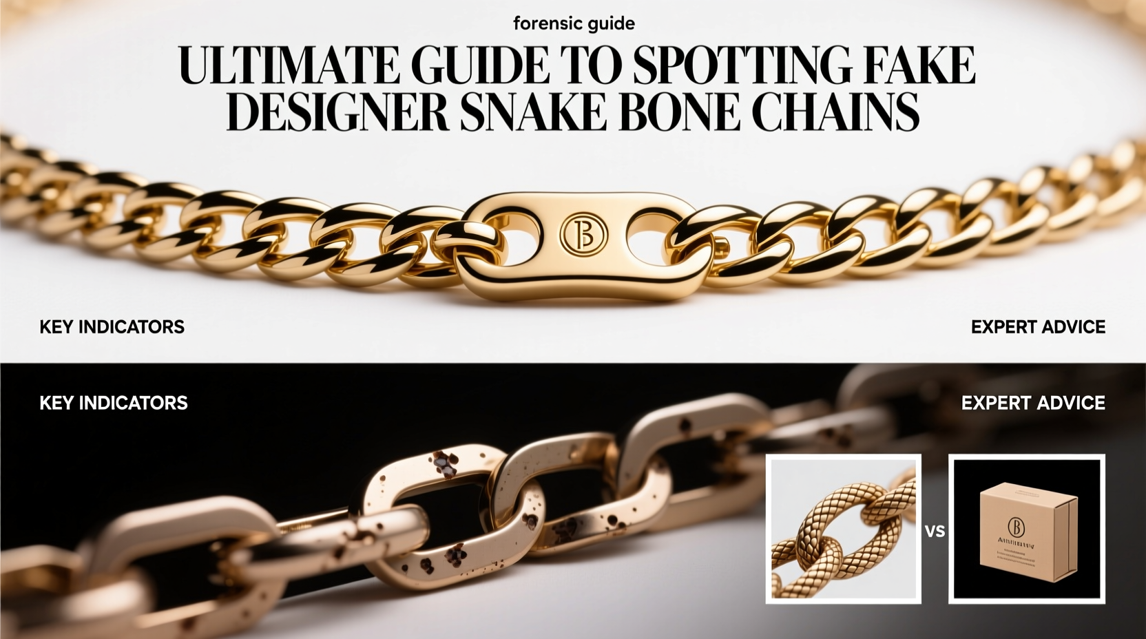 ultimate guide to spotting fake designer snake bone chains key indicators and expert advice