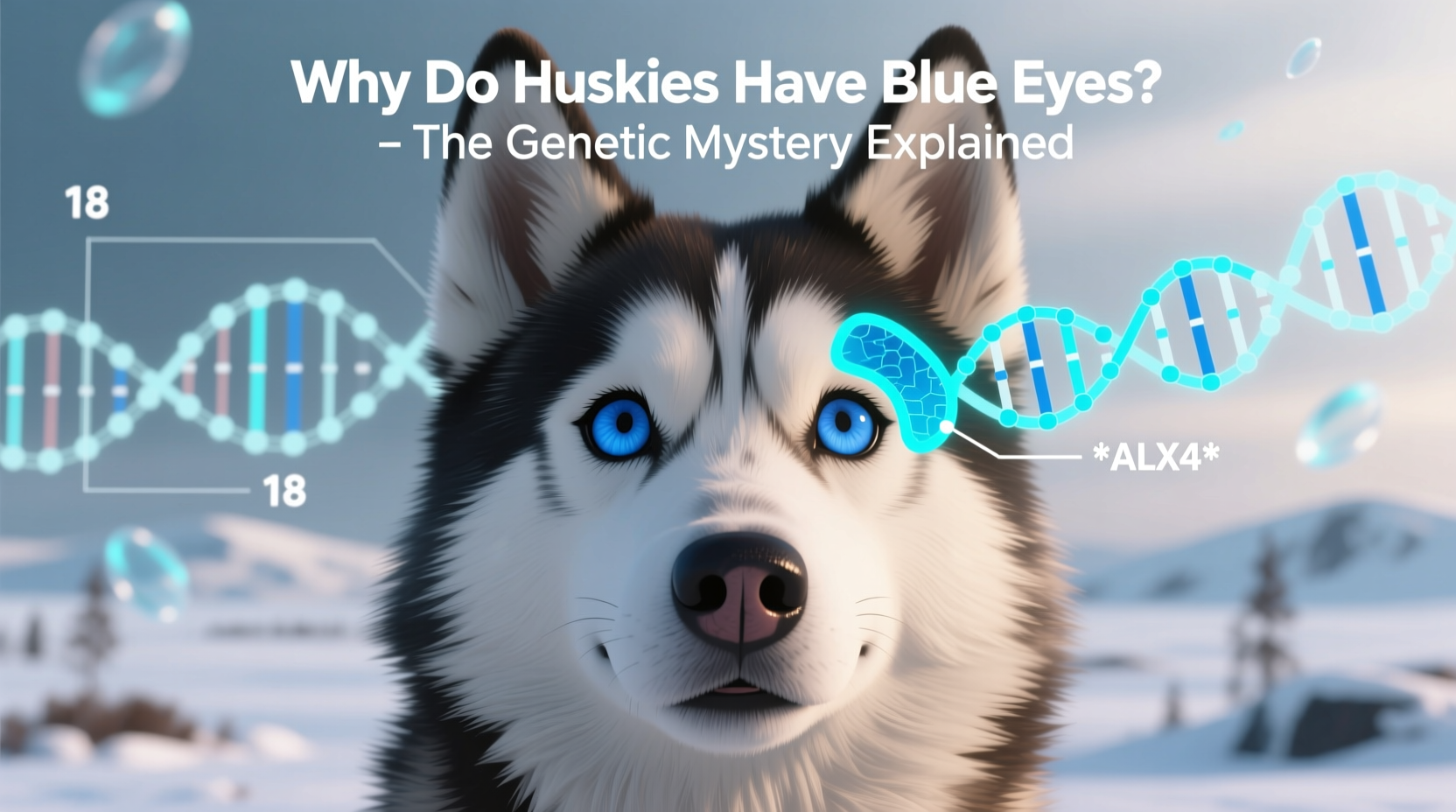 why do huskies have blue eyes genetic mystery explained