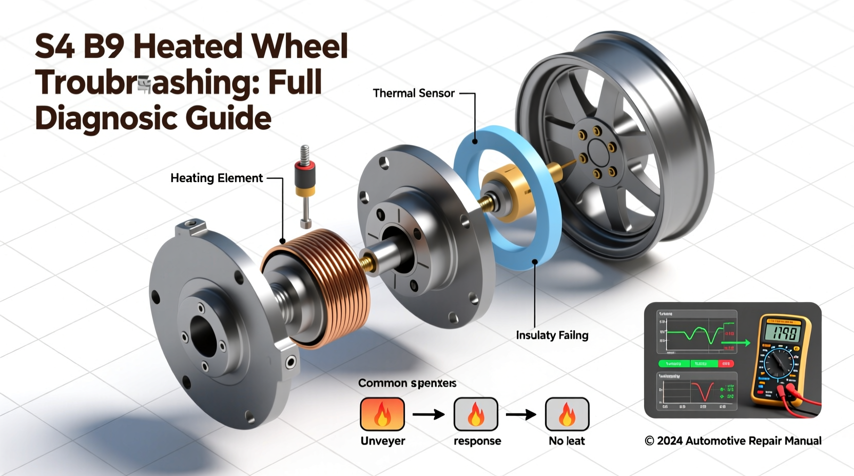 s4 b9 heated wheel troubleshooting