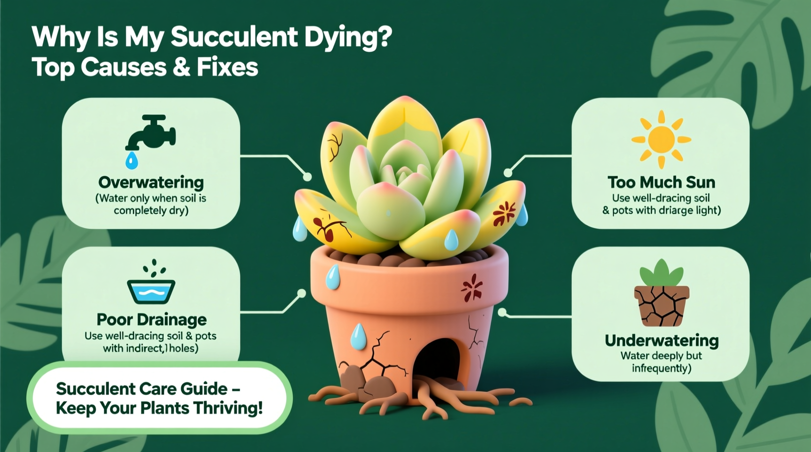 Why Is My Succulent Dying? Top Causes & Fixes