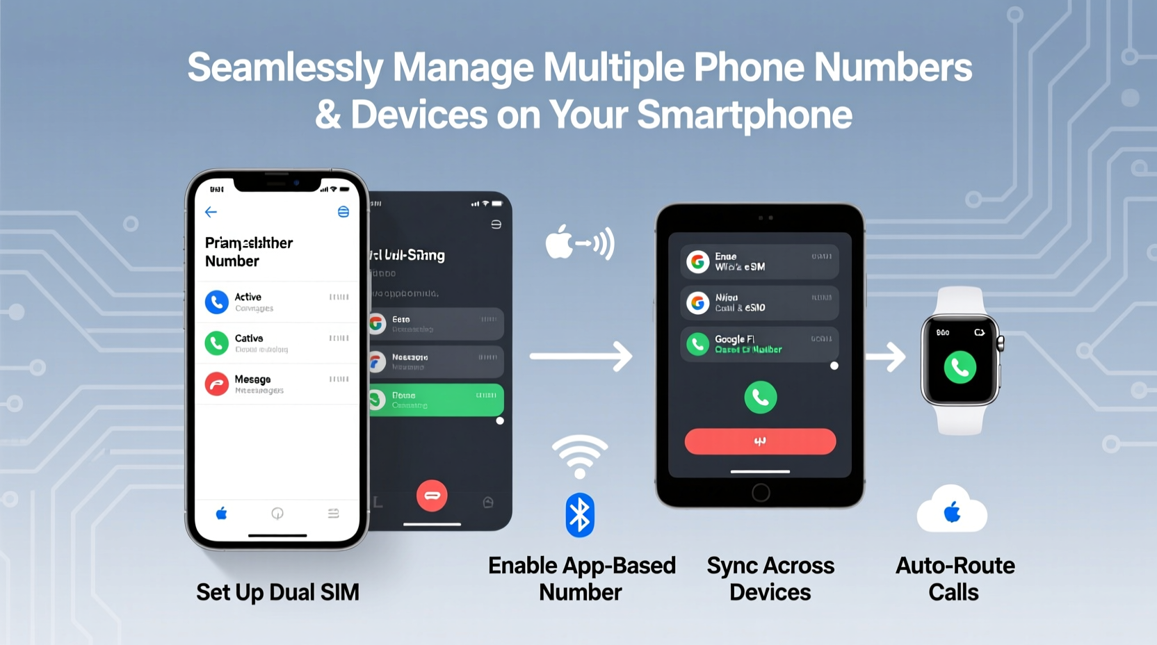 how to use multiple phone numbers and devices seamlessly on your cellphone