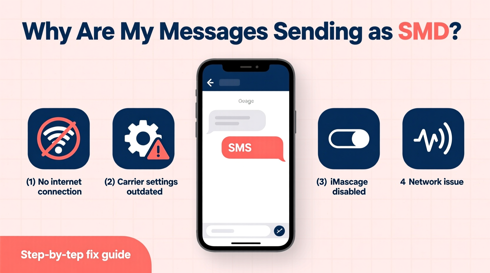 why are my messages sending as sms troubleshooting guide