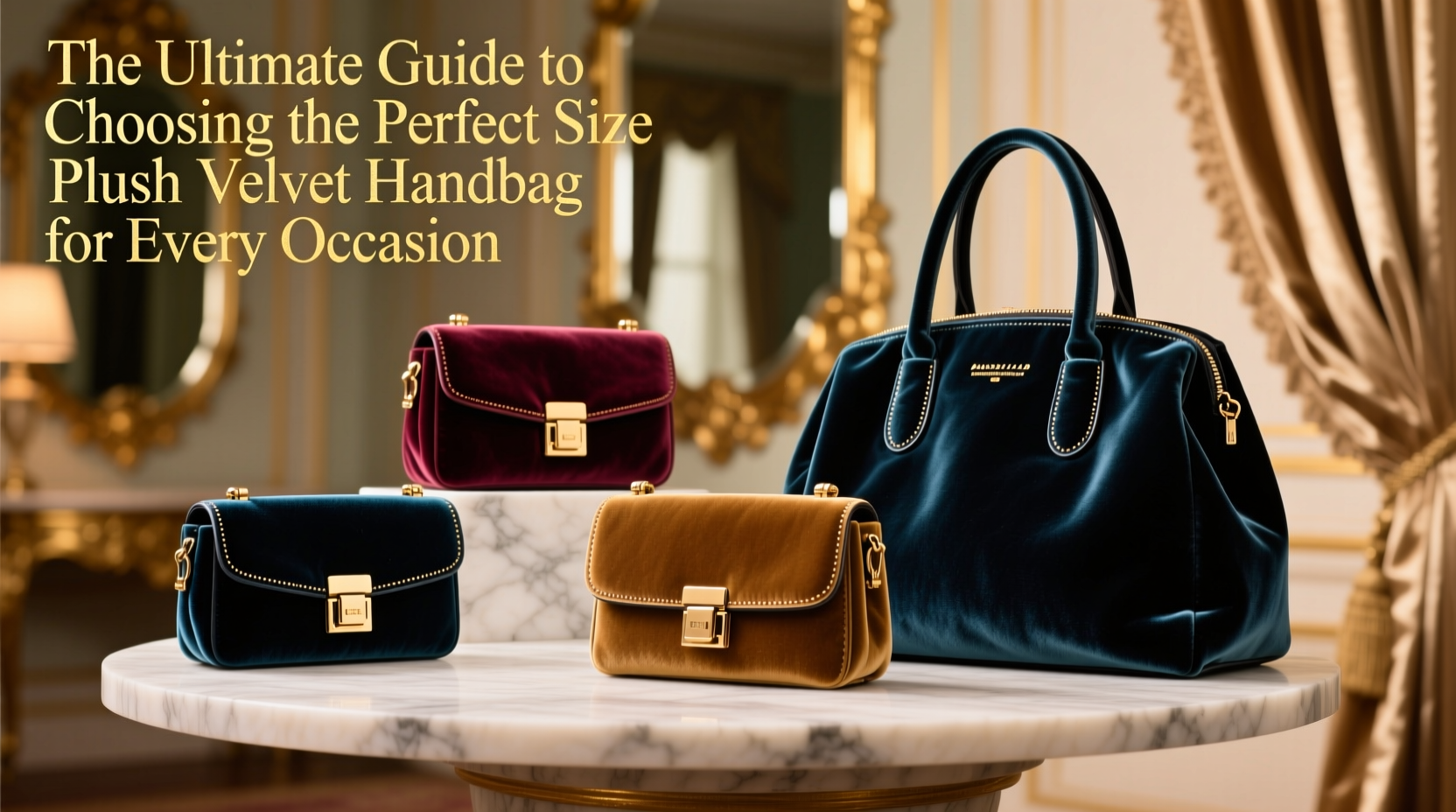 the ultimate guide to choosing the perfect size plush velvet handbag for every occasion
