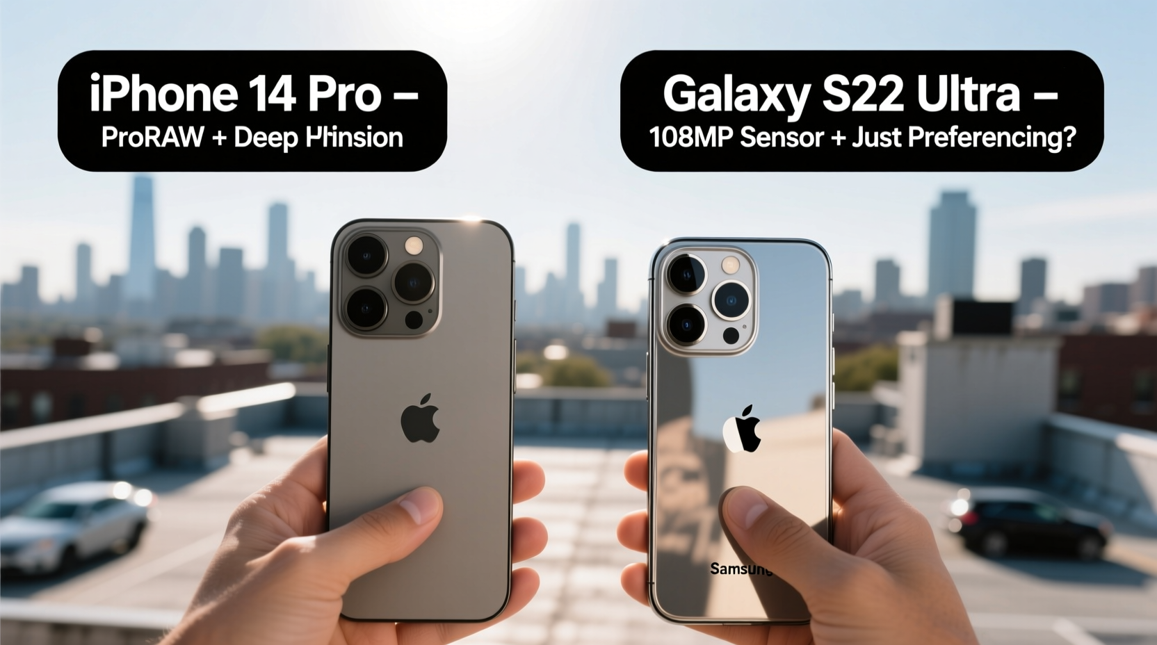 iphone 14 pro vs galaxy s22 ultra camera is the hype real or is it just preference