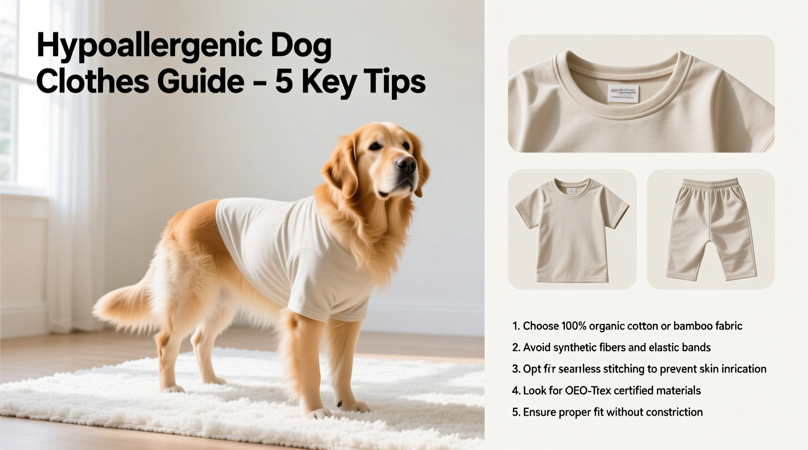 how to choose hypoallergenic dog clothes to prevent allergies and keep your pet comfortable