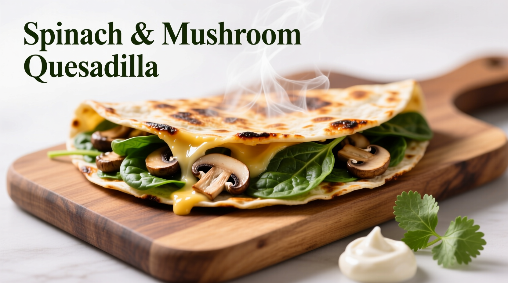 Perfect Spinach and Mushroom Quesadilla Recipe in 25 Minutes