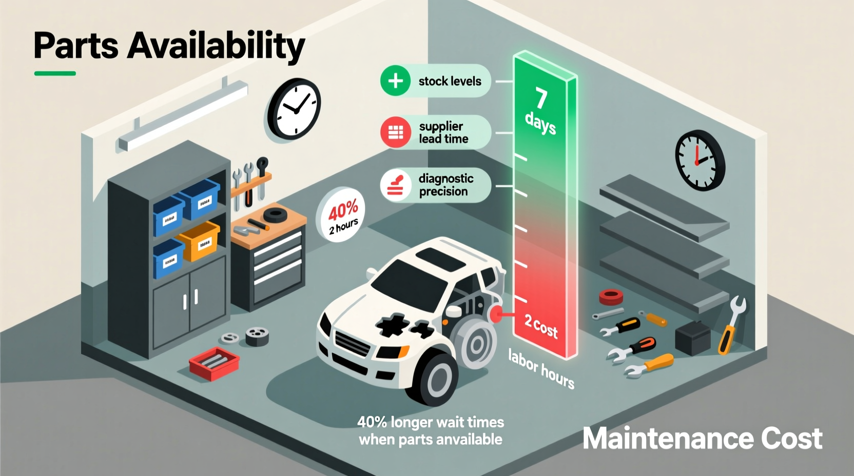 how repair parts availability affects car maintenance
