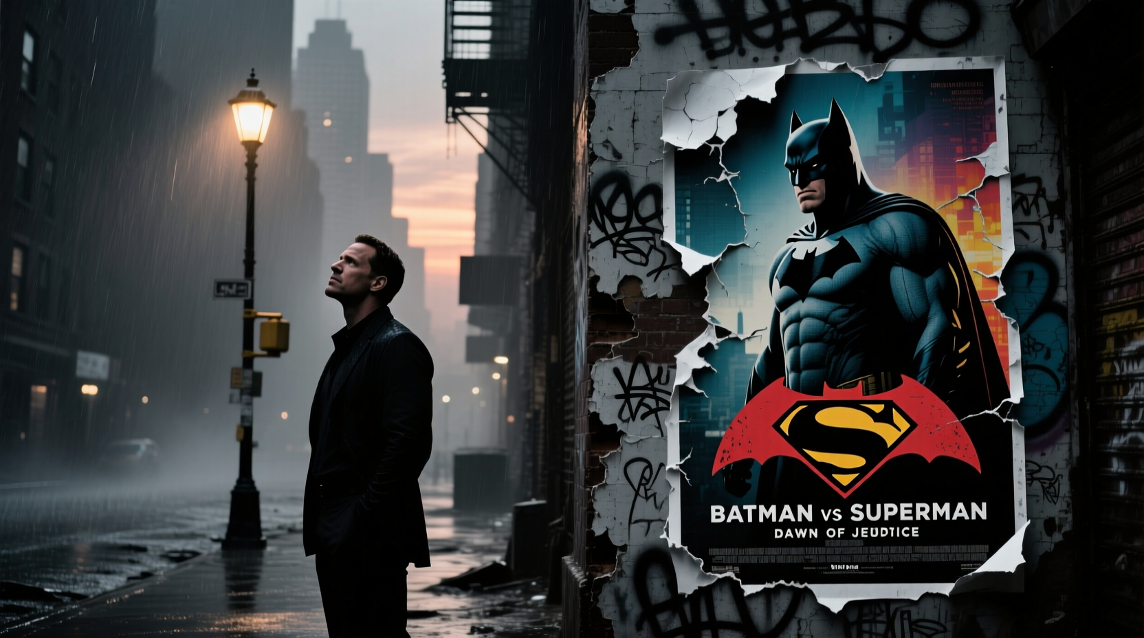 why does i am legend have a batman vs superman poster is it a hint