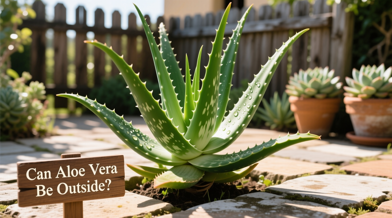 can aloe vera be outside