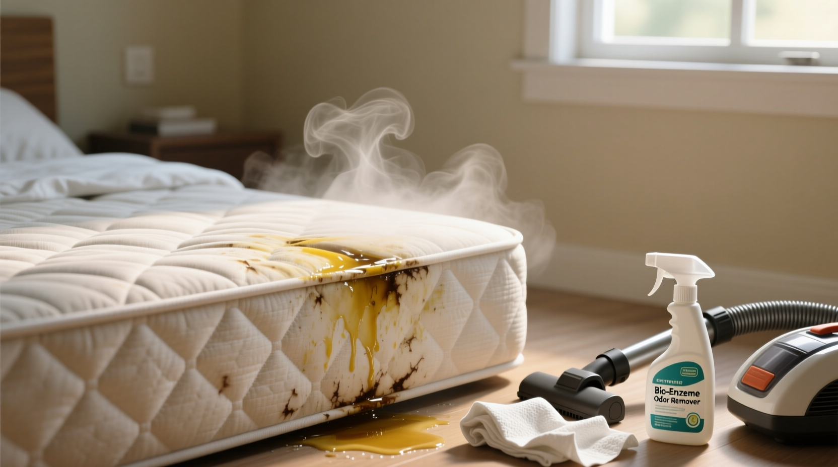 how to get pee smell out of mattress