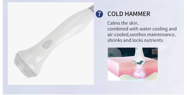 Hydra Beauty Smart Ice Blue 7 in 1 RF Ion Bubble Pen Dermabrasion Skin Analysis Scrubber Water Oxygen Facal Manage Salon Machine