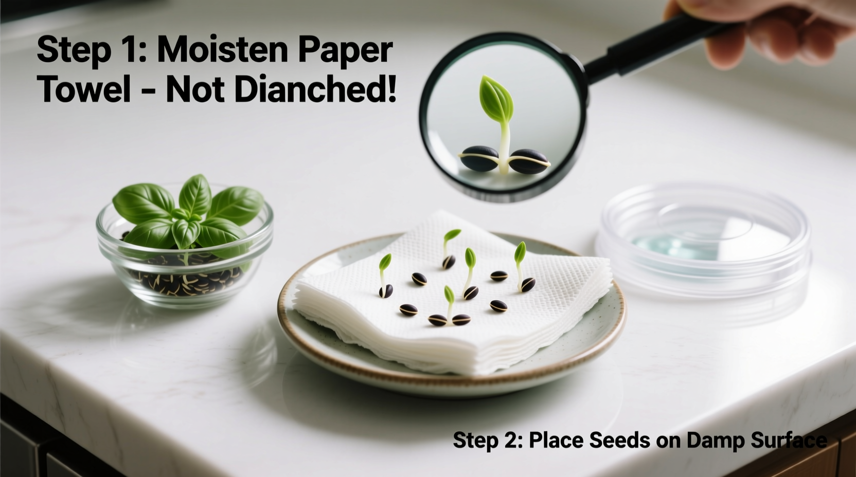 How to Germinate Basil Seeds on Paper Towel