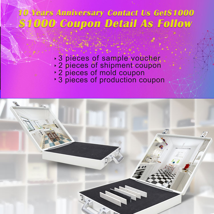 Sample Box Cheap Quartz Stone Sample Display Marble Display Aluminium Tiles Display Case Customized OEM