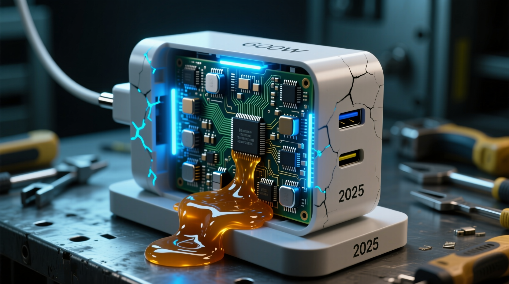 I Opened a Cheap 600W Charger and Found Goo Inside – Here’s What It Means