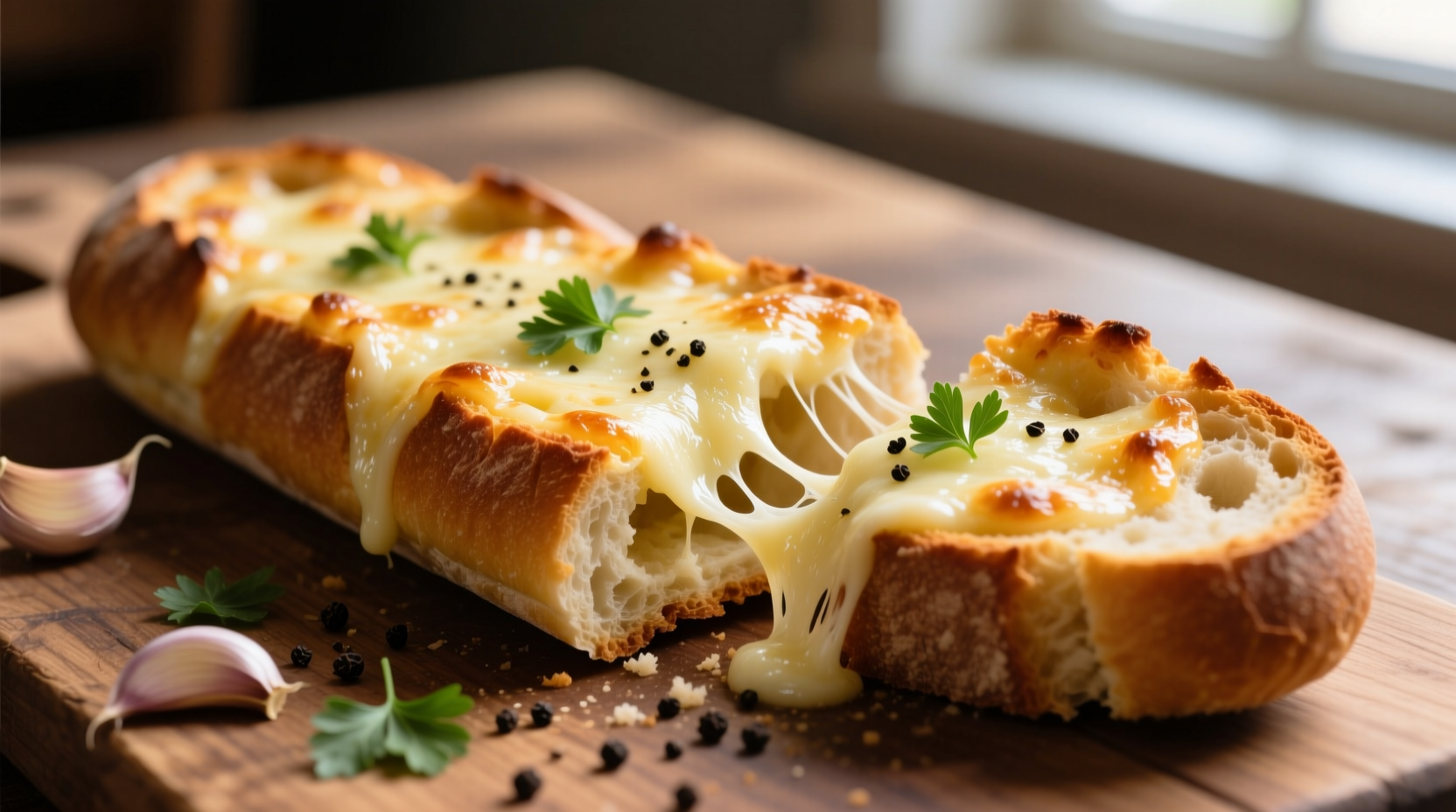Perfect Garlic Bread with Mozzarella Cheese Recipe