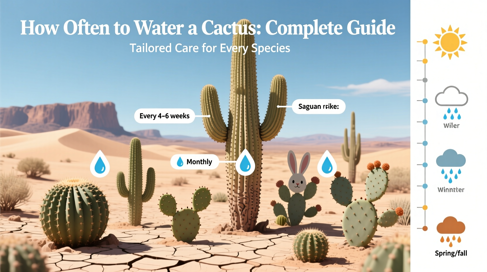 how often do you have to water a cactus