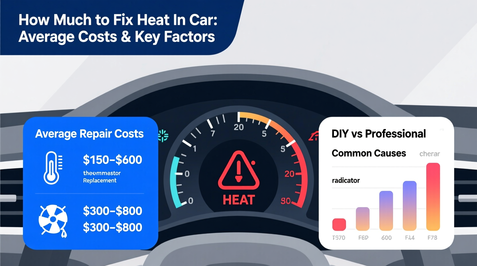 how much to fix heat in car