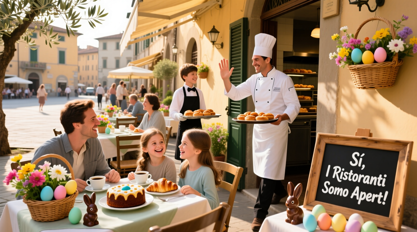 are restaurants open in italy on easter