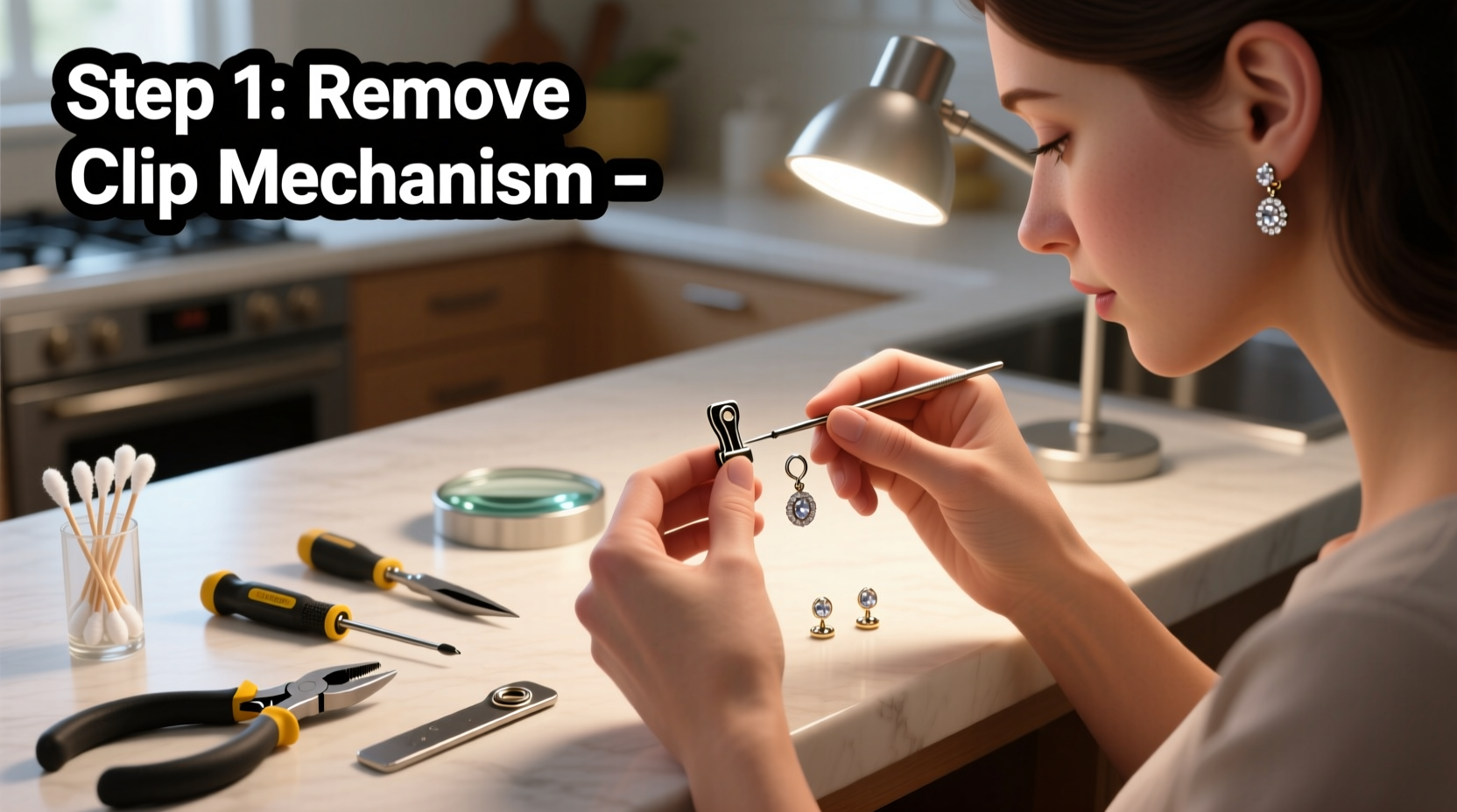 step by step guide to safely converting clip on earrings into pierced earrings at home