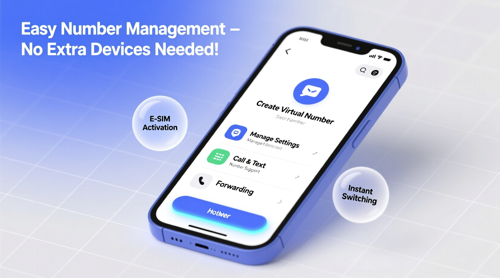 how to create and manage a new phone number easily without extra devices