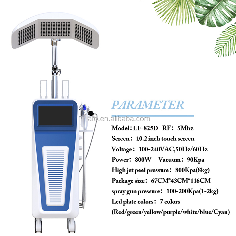 LF-825D 9 in 1 multifunction facial machine hydra clean facial oxygen jet facial machines