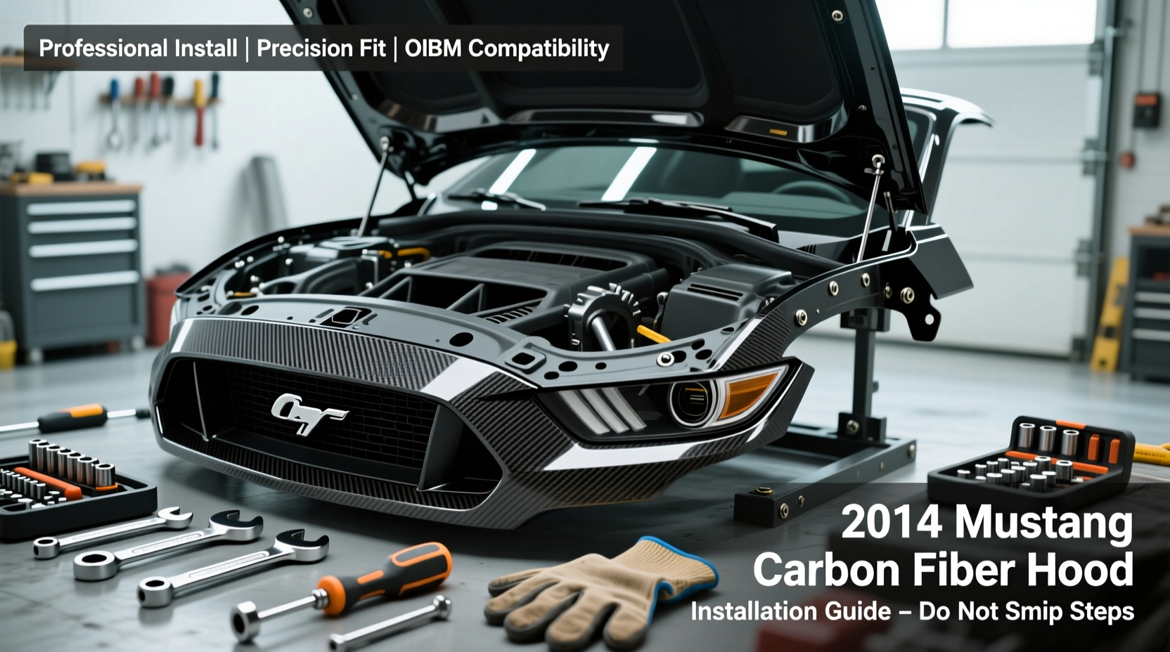 2014 mustang carbon hood install guide