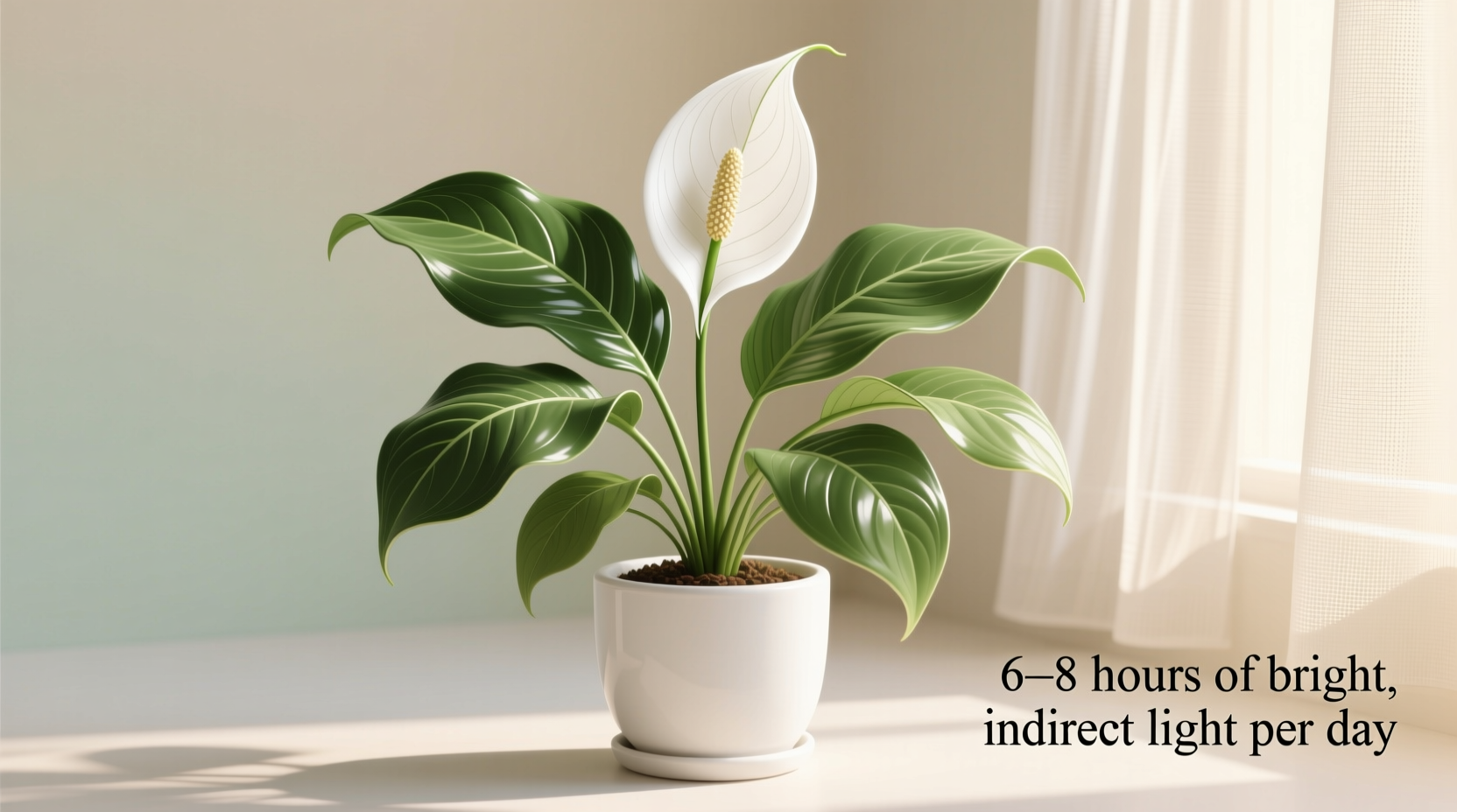 how much light does peace lily need