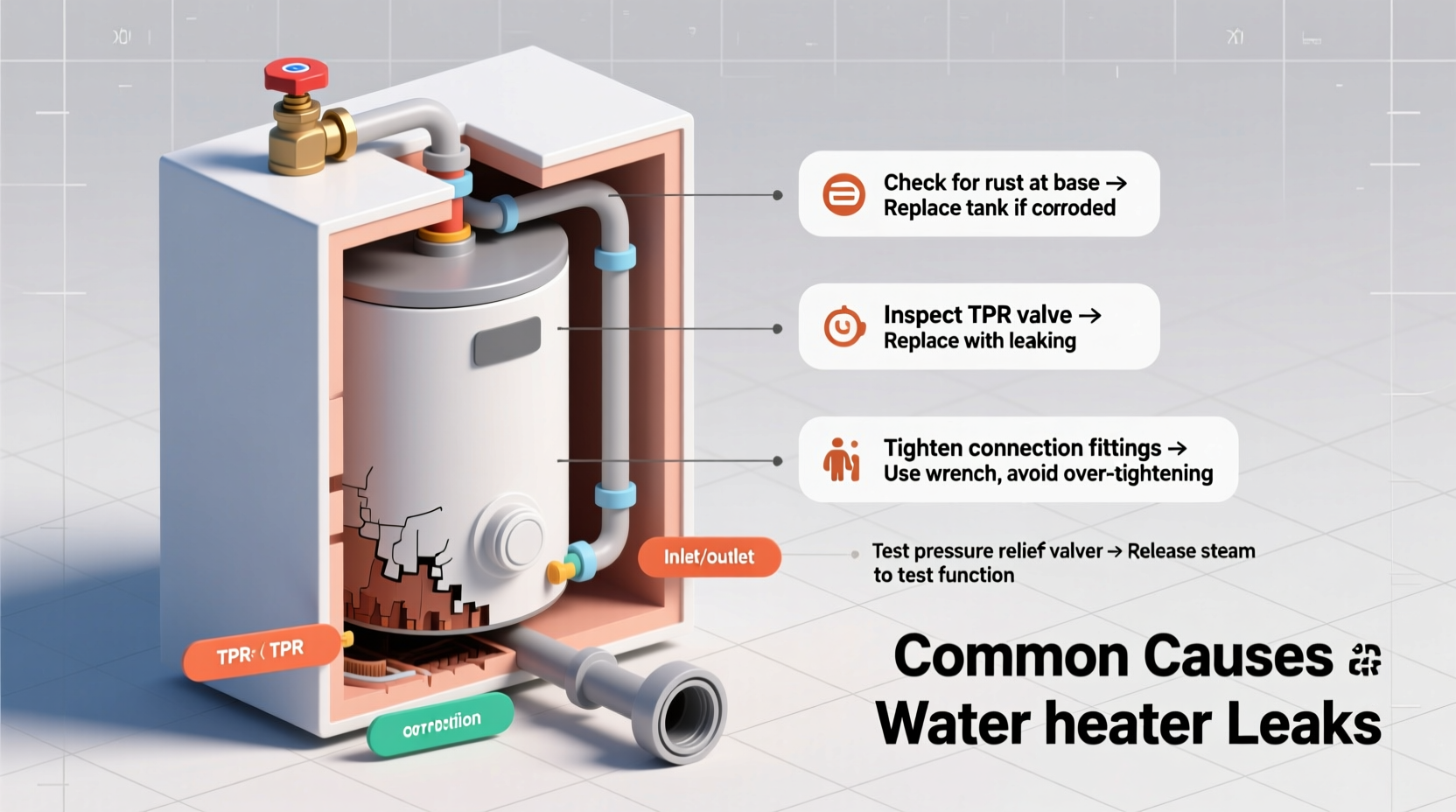 water heater leaking common causes troubleshooting tips