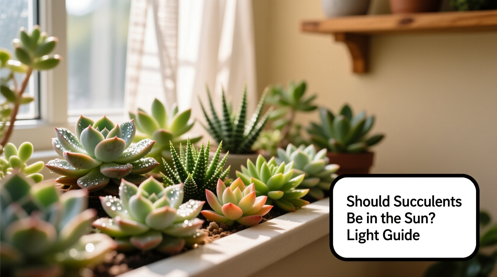 Should Succulents Be in the Sun? Light Guide