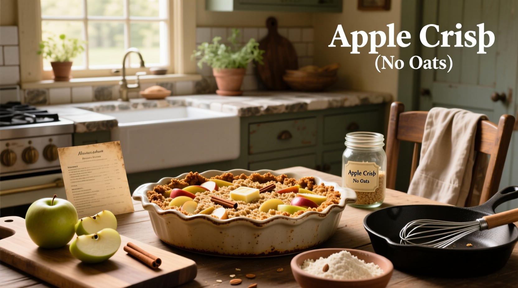 apple crisp without oats recipe