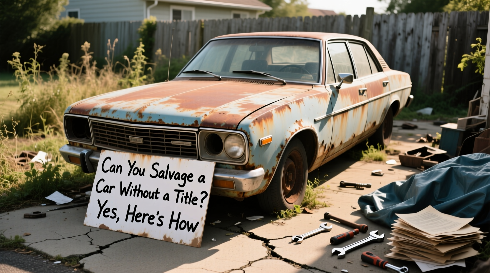can i salvage my car without a title