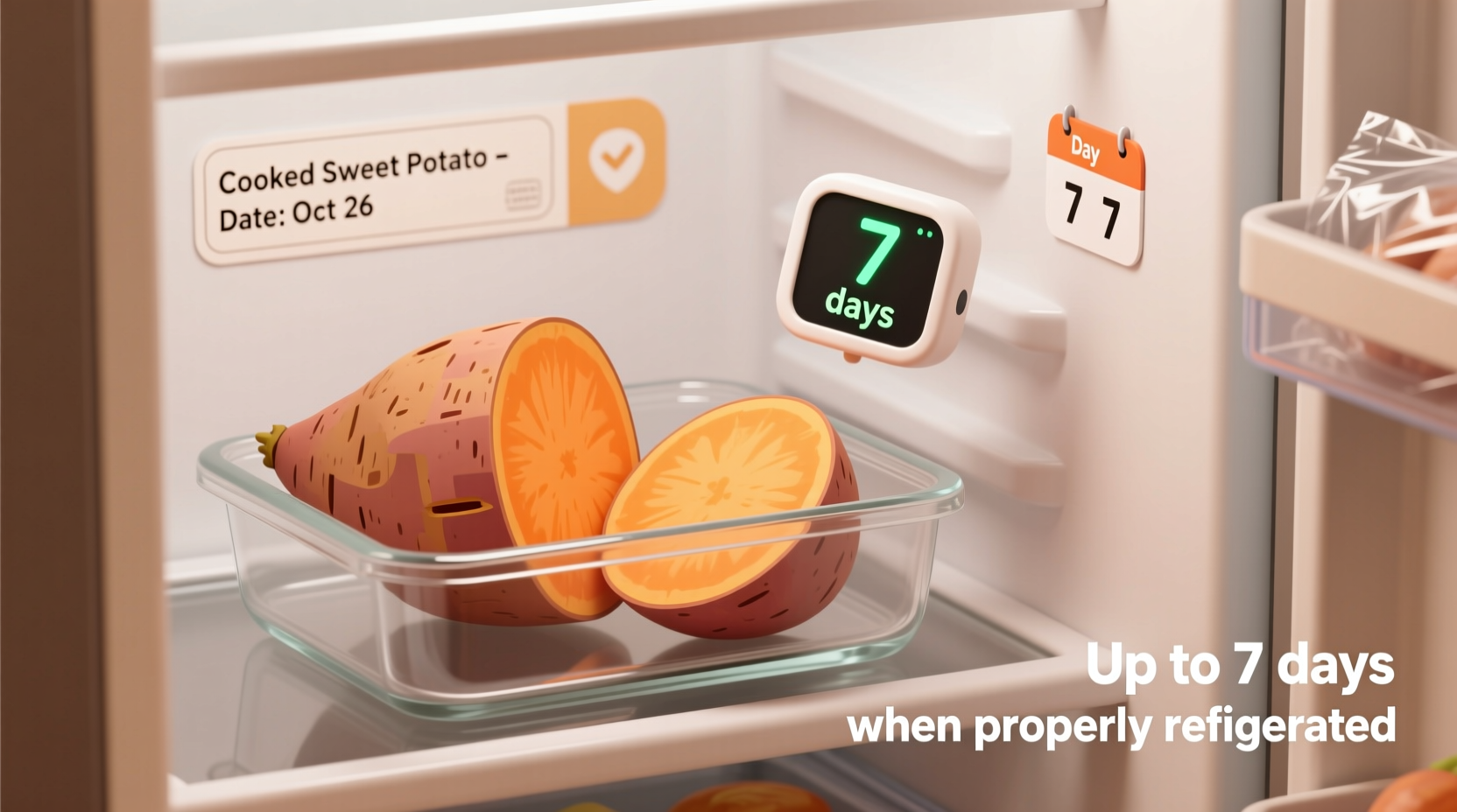 How Long Cooked Sweet Potatoes Last in Fridge: 3-5 Days