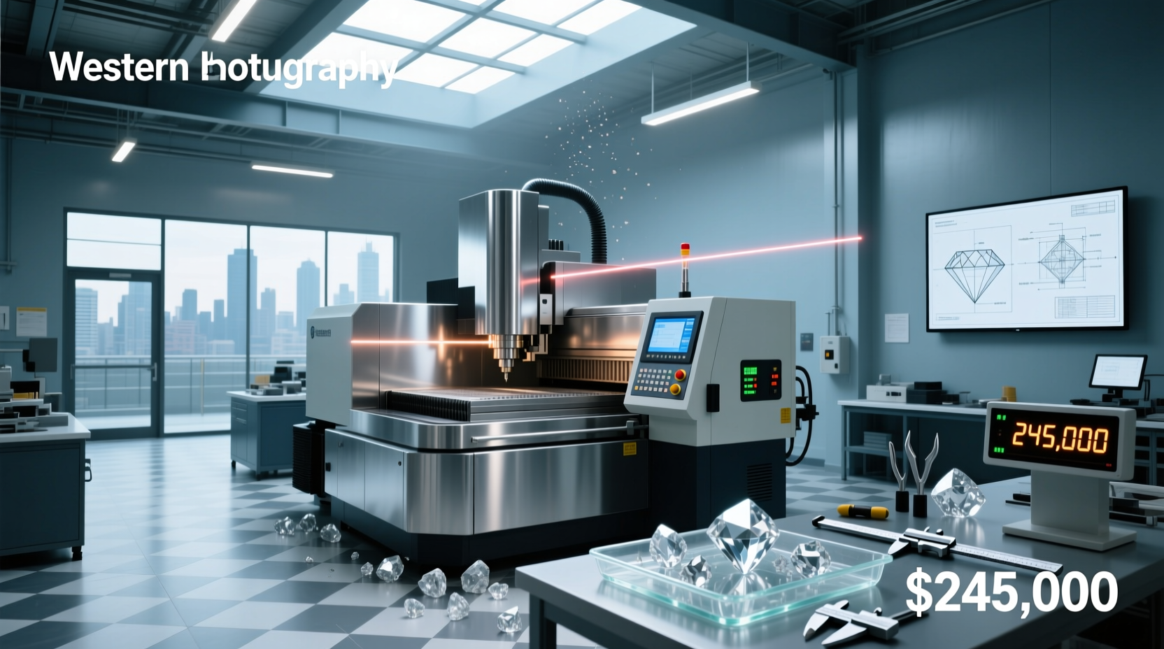 How much does a diamond cut wheel machine cost?