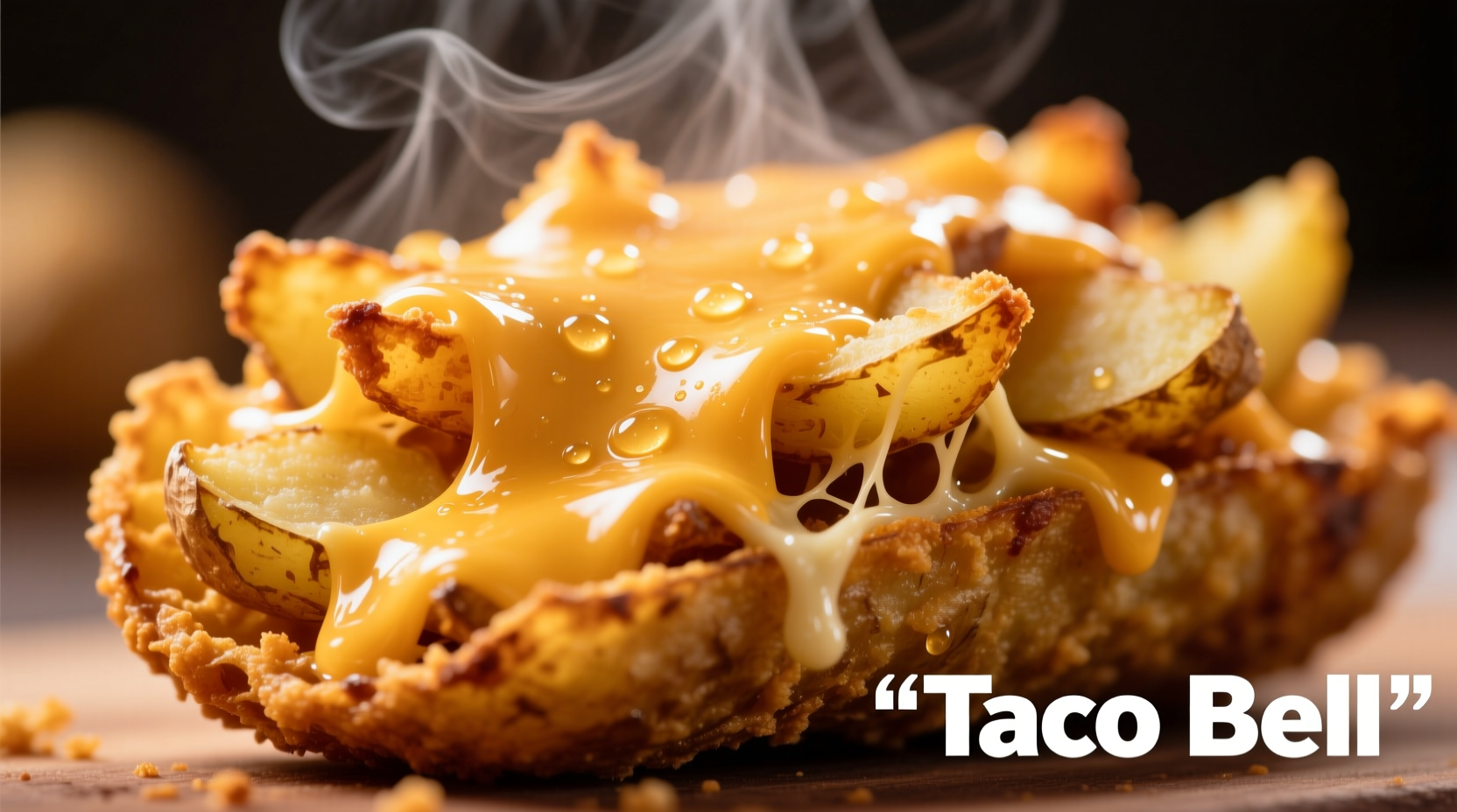 Taco Bell Cheesy Potato close-up showing crispy texture