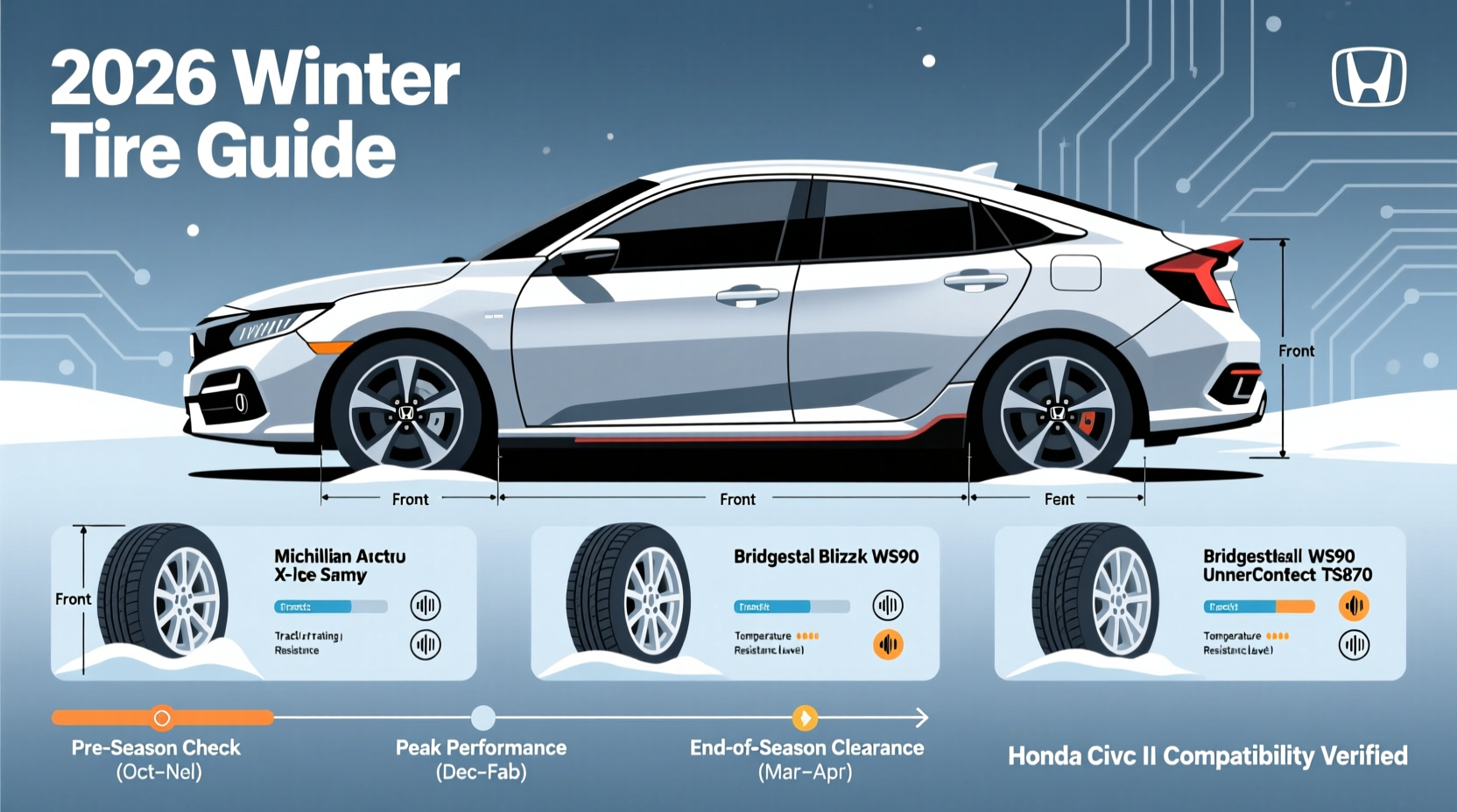 2026 Winter Tires for Honda Civic Si: Fitment, Top Picks & Timing