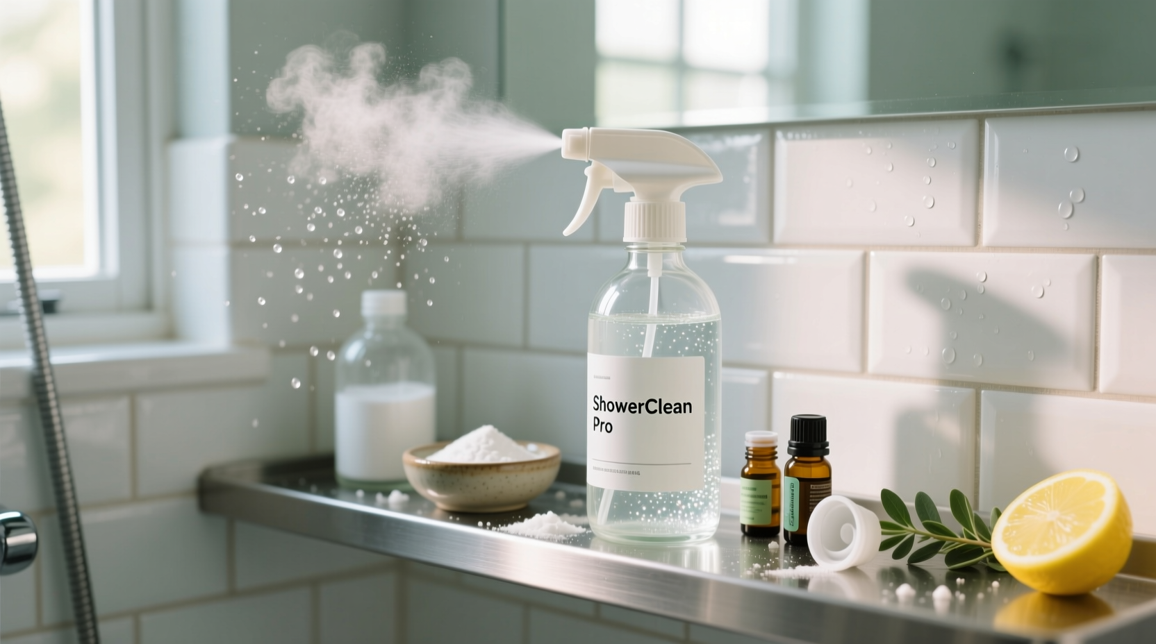 diy shower cleaner spray makes future scrubbings easy