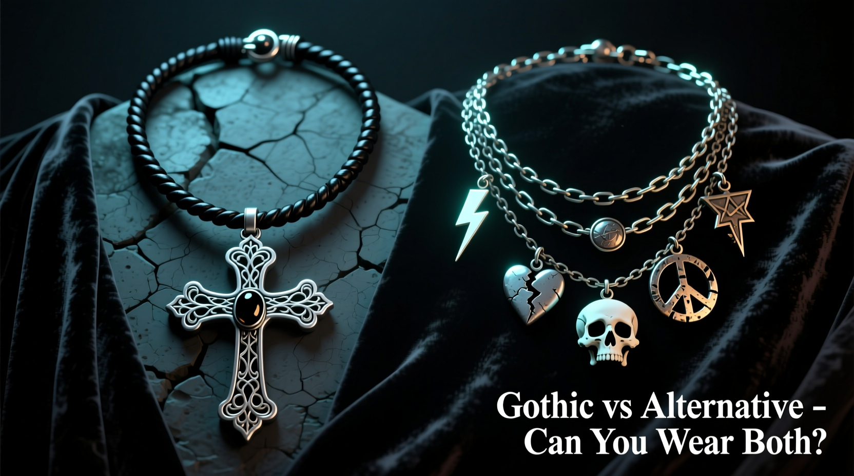 gothic vs alternative necklace are they really that different or can i wear both
