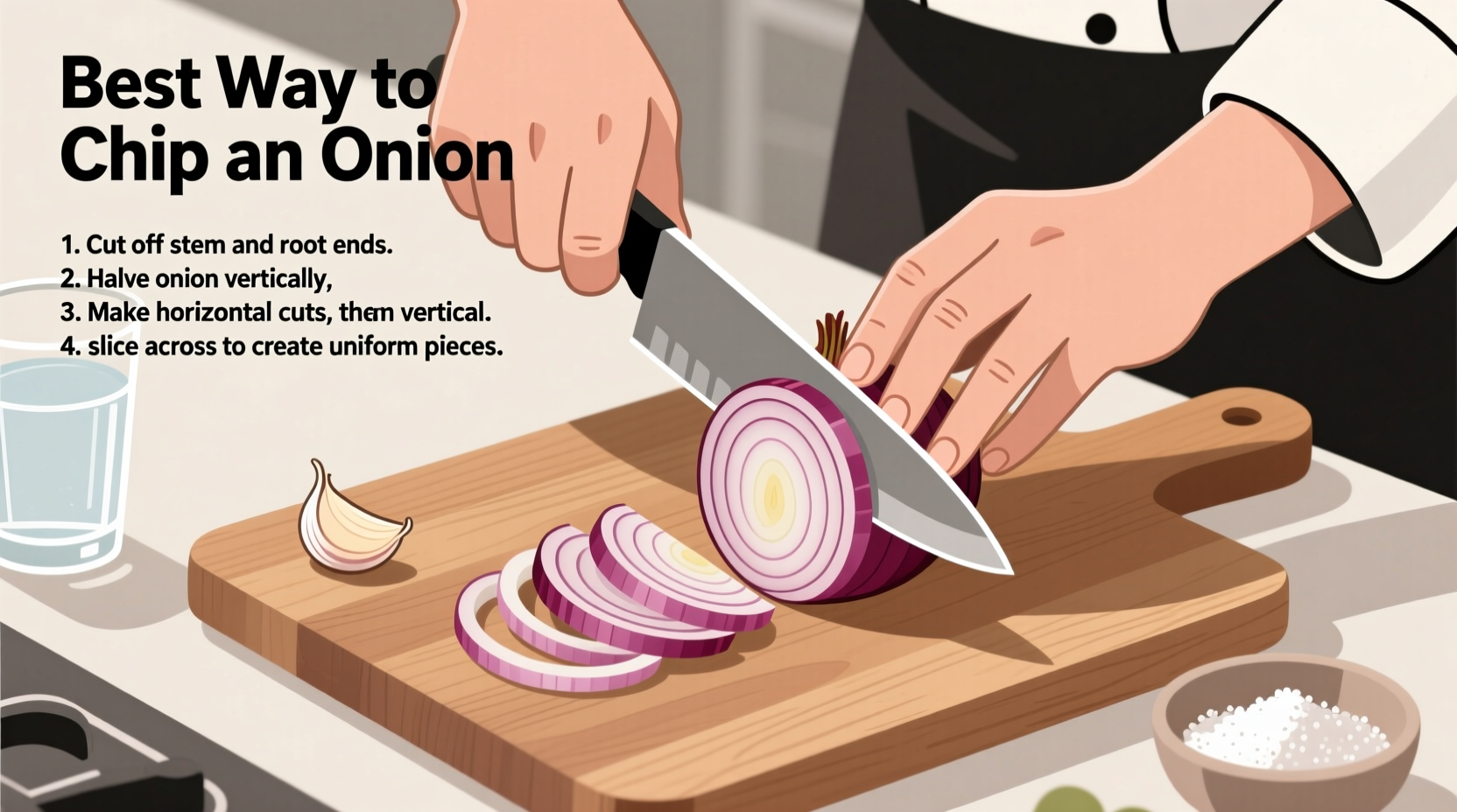 best way to chop an onion