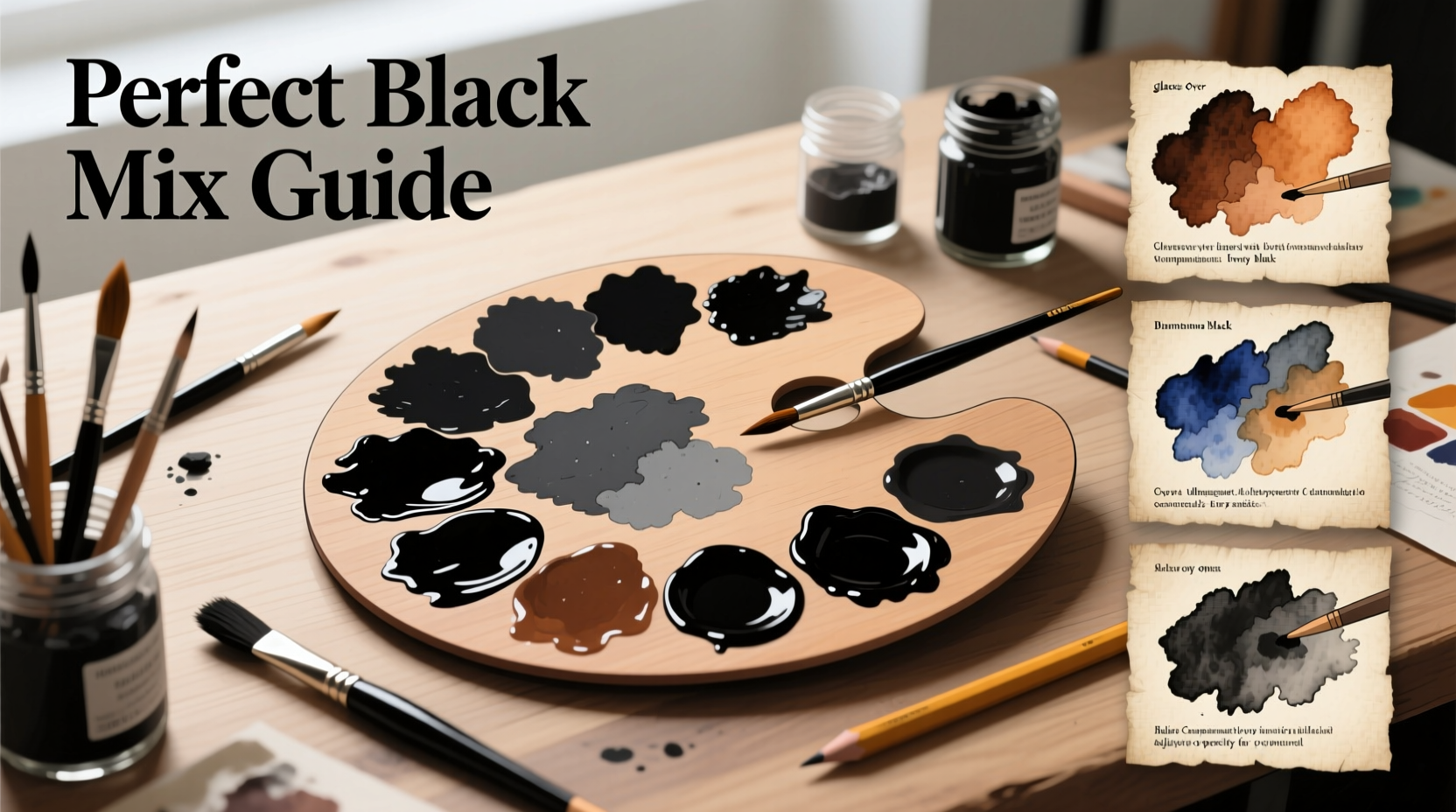 creative techniques for mixing black achieving the perfect shade in any medium