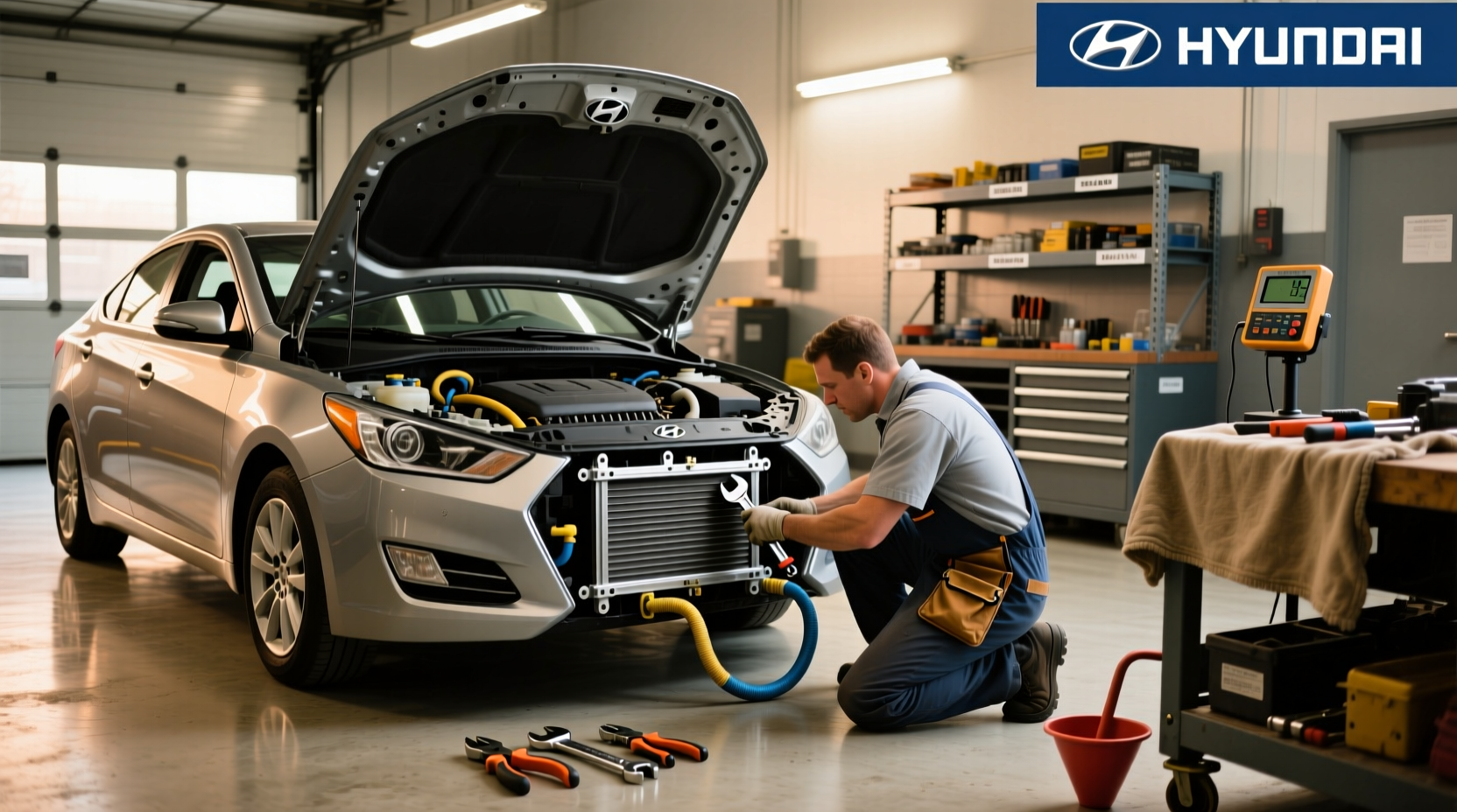 2013 hyundai sonata radiator replacement guide
