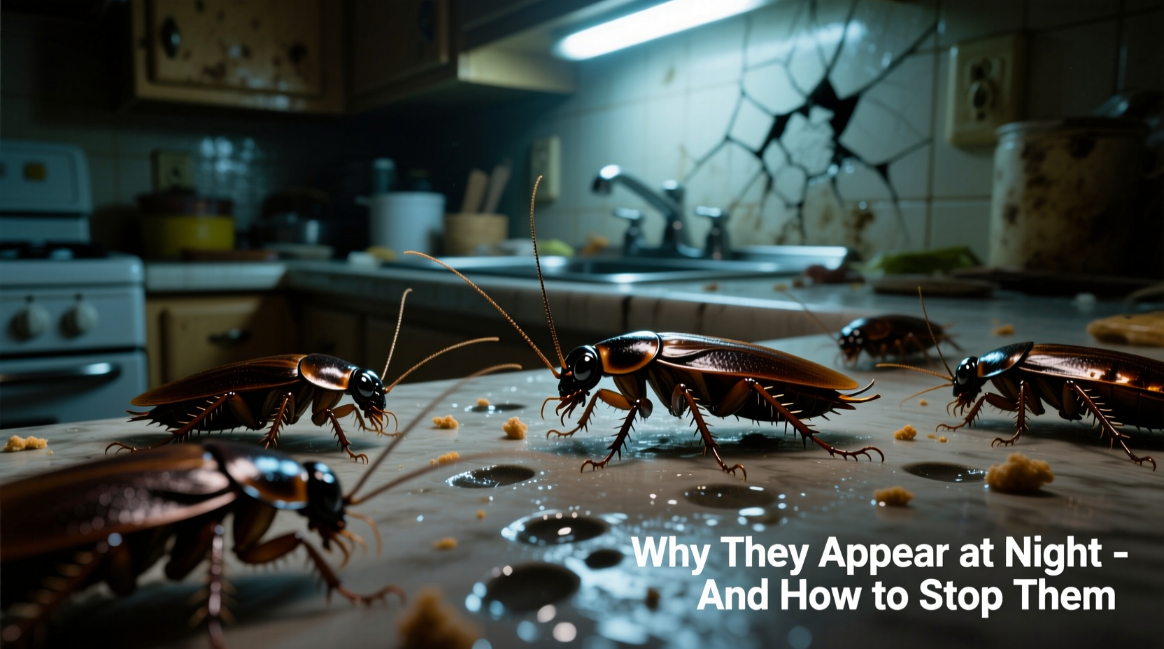 roaches at night why they appear how to prevent them