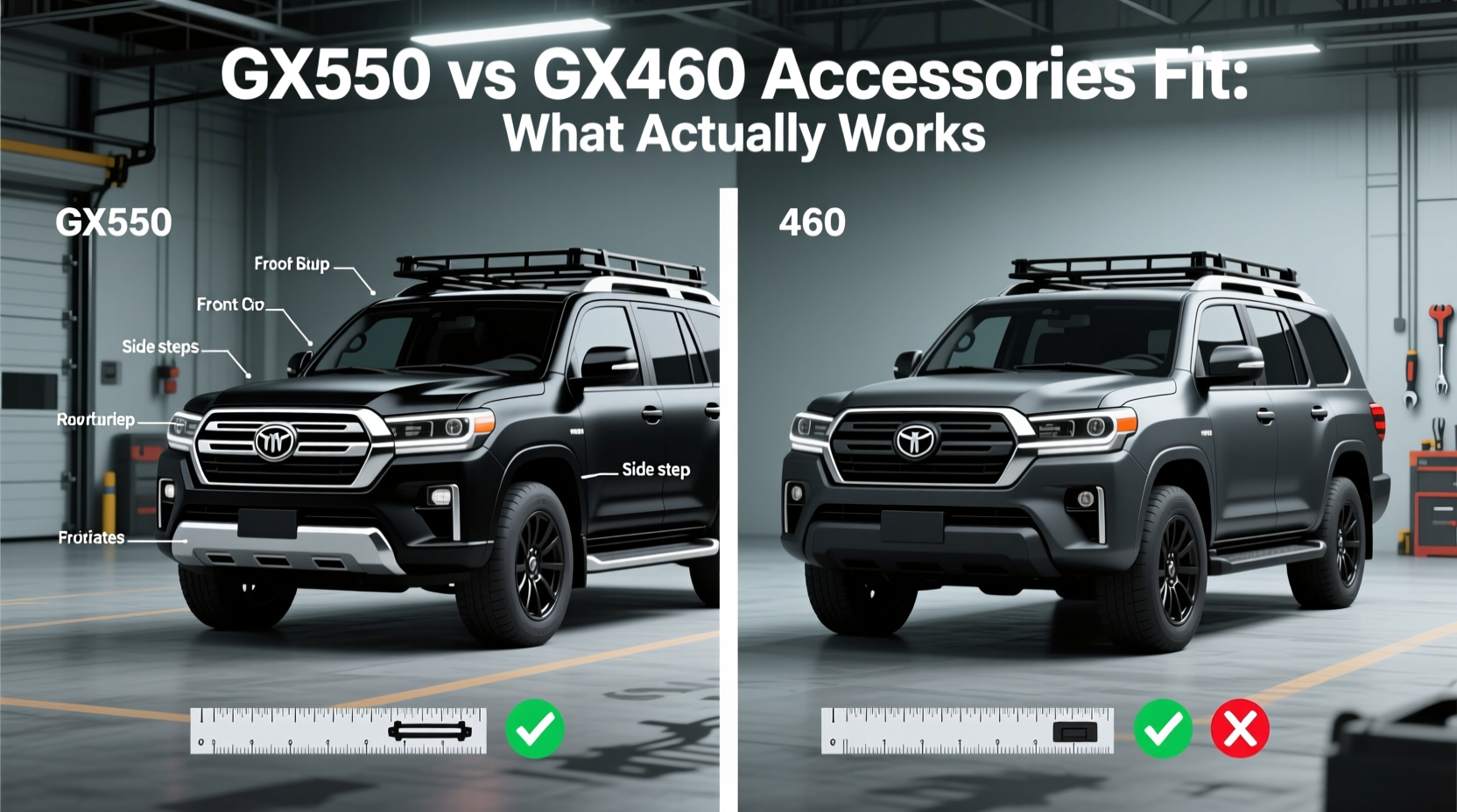 gx550 vs gx460 accessories fit