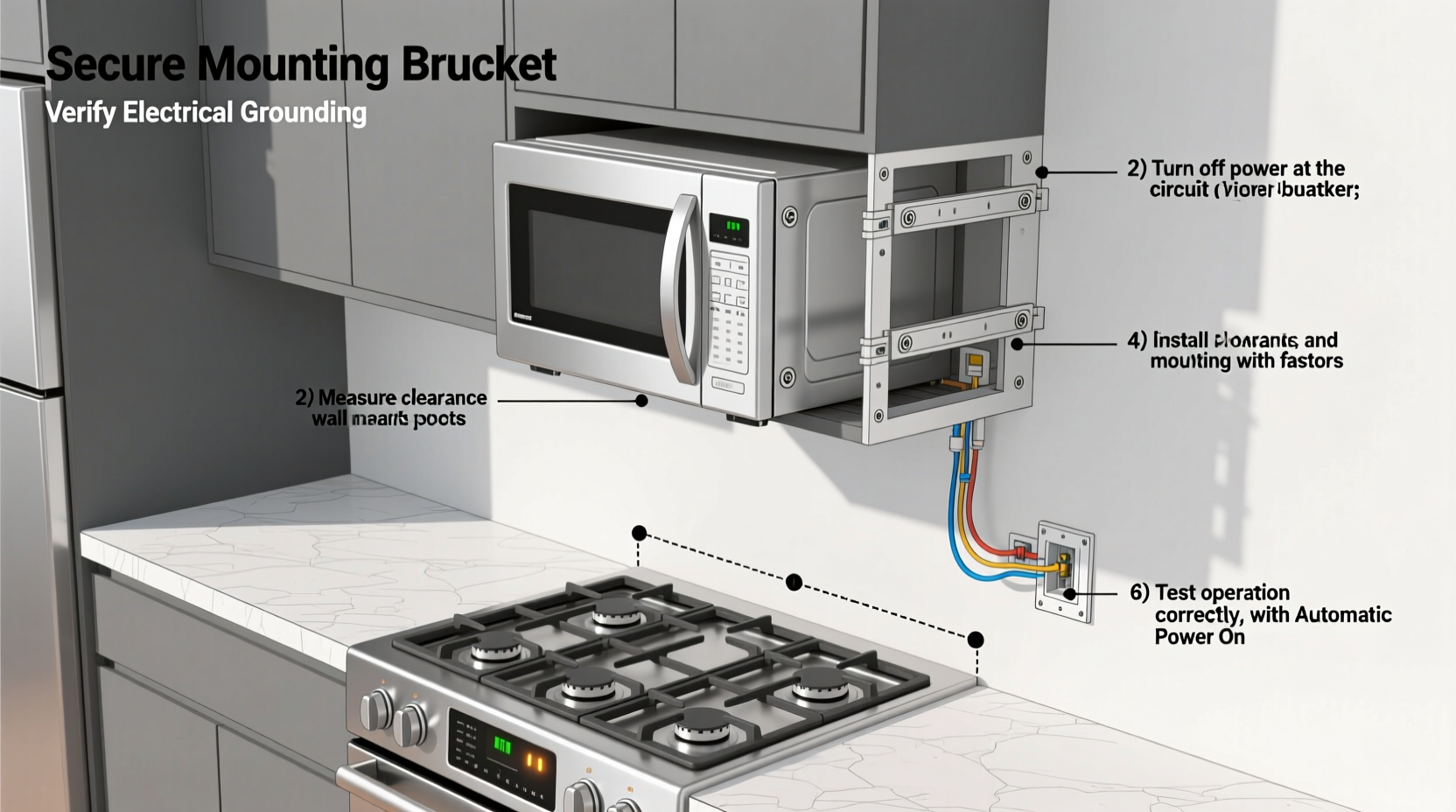step by step guide to safely installing a microwave over your stove like a pro