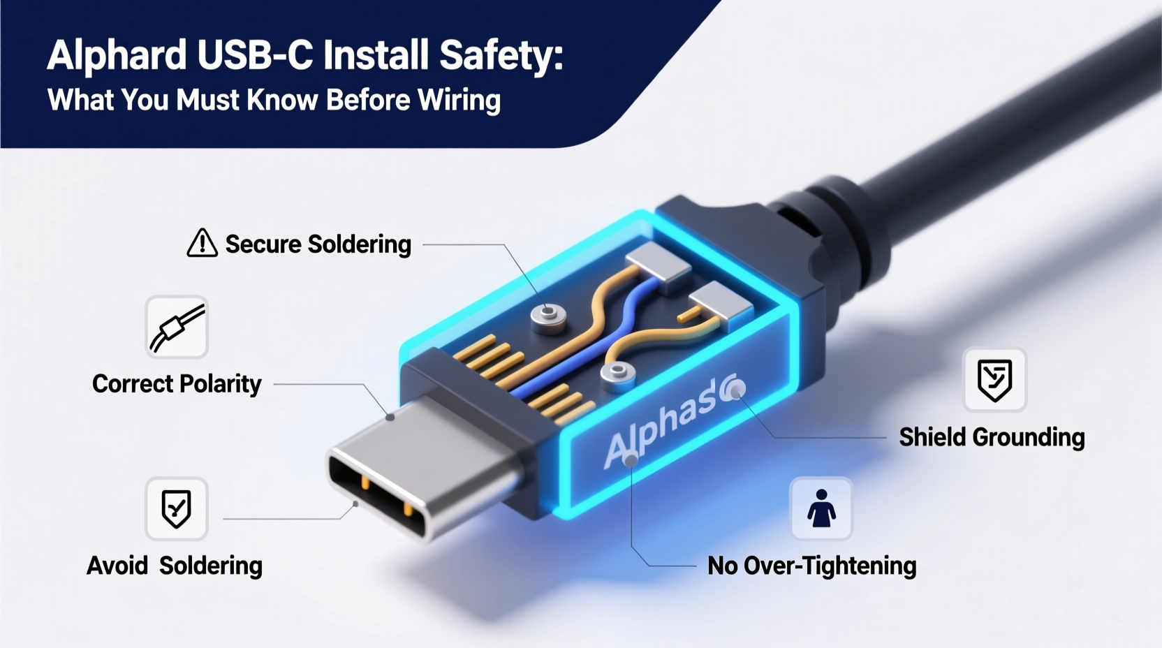 alphard usb c install safety