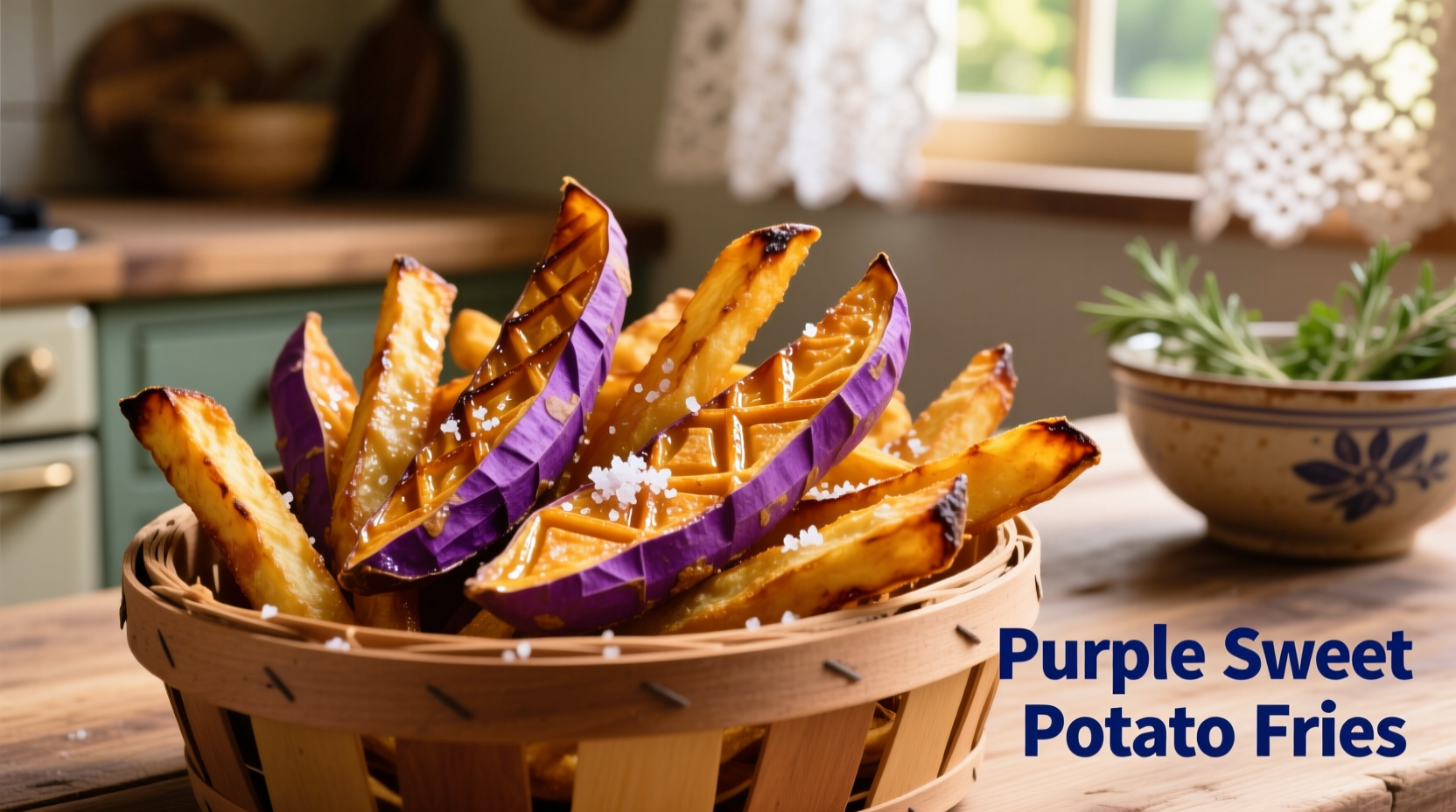 purple sweet potato fries