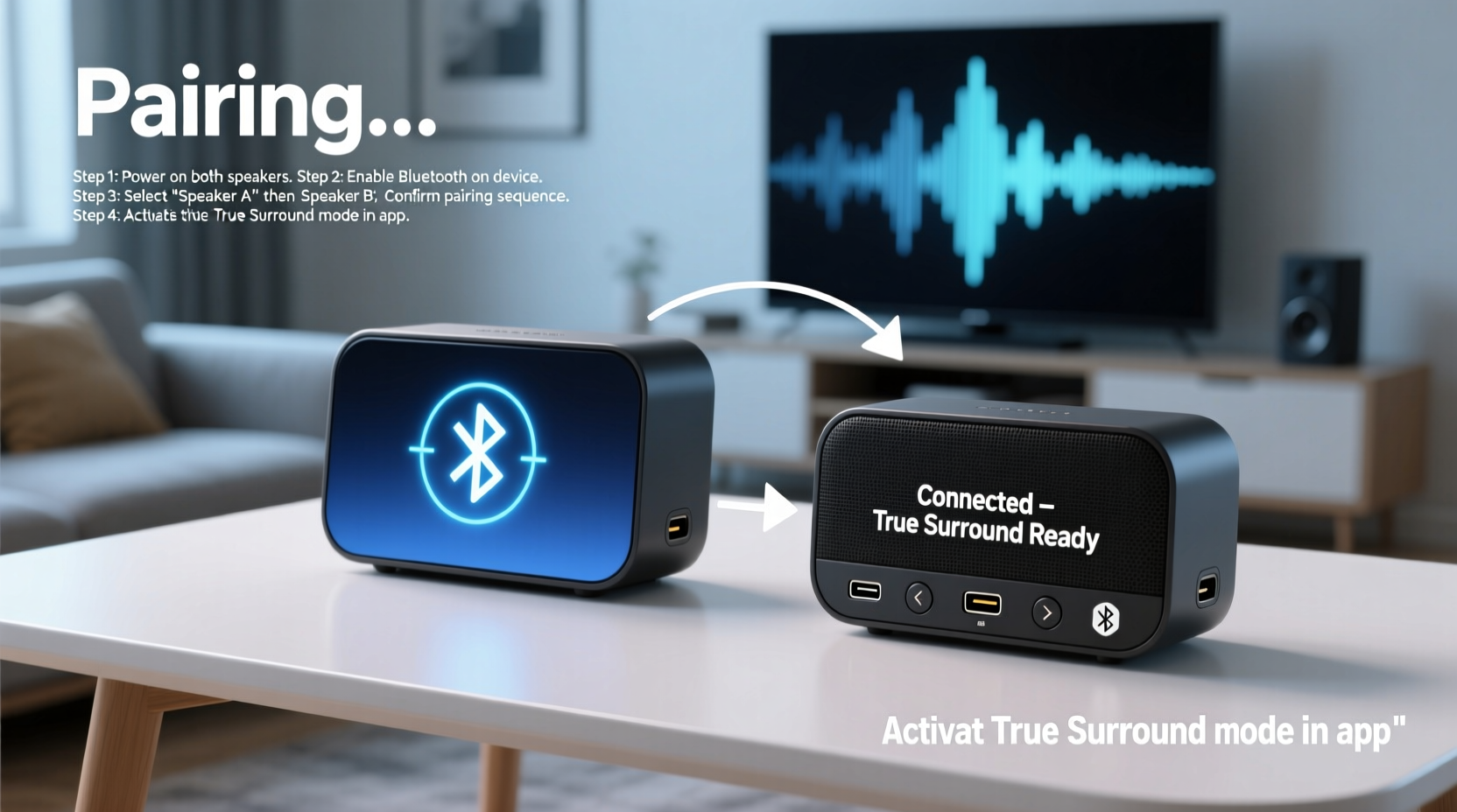 mastering bluetooth a step by step guide to pairing two speakers for true surround sound