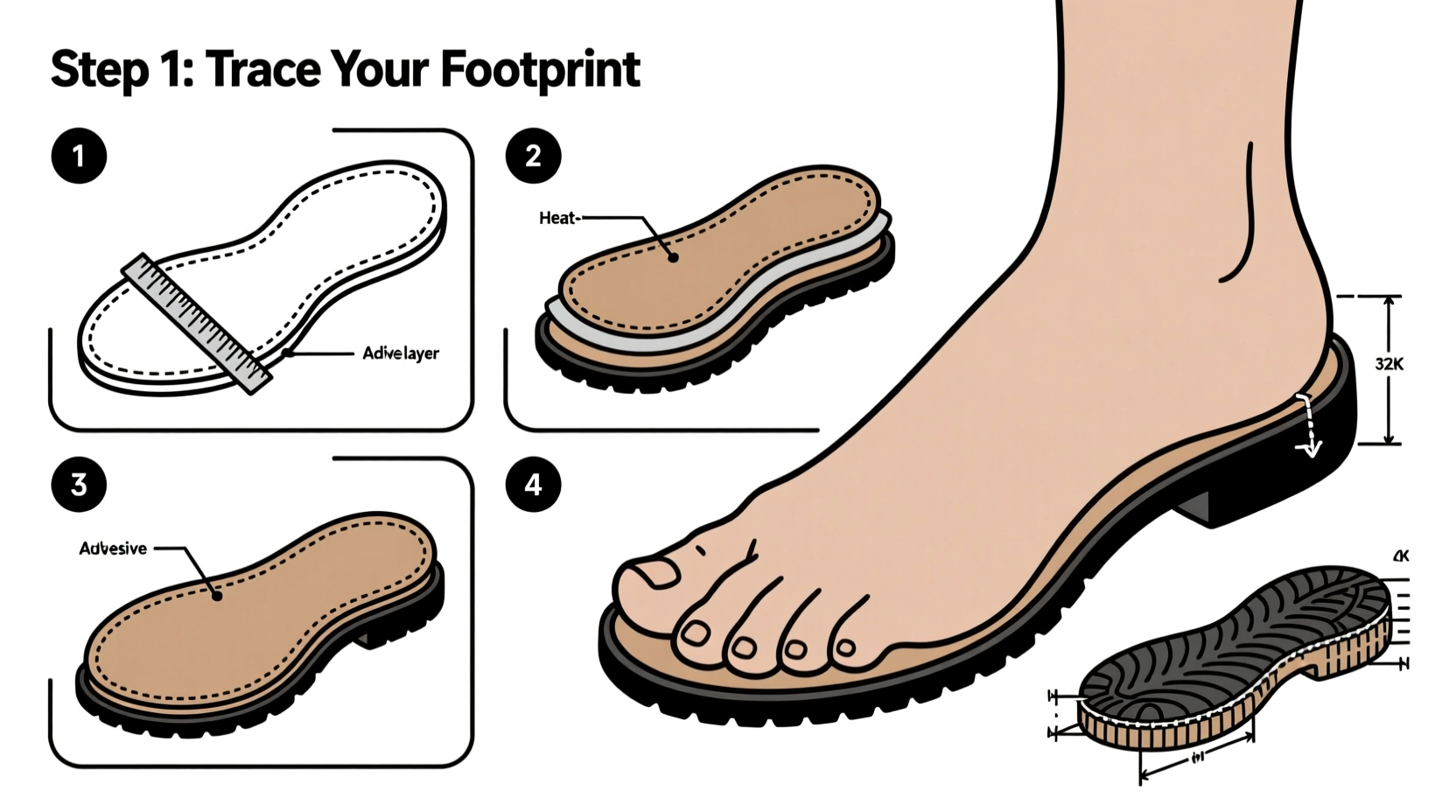 diy guide how to easily create durable shoe soles at home step by step