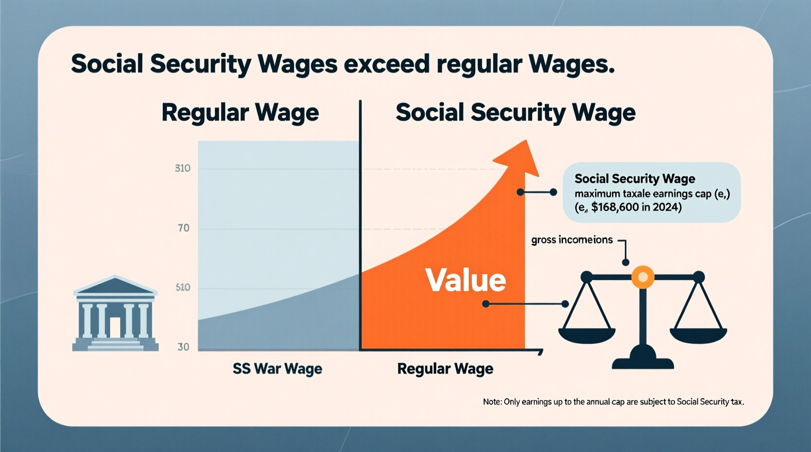 why are social security wages higher than regular wages